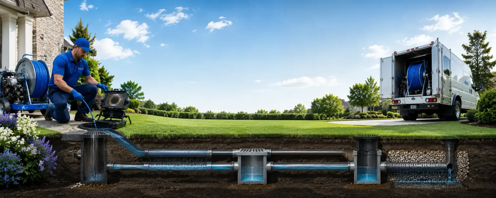 Outdoor drain cleaning information for Strong City, KS